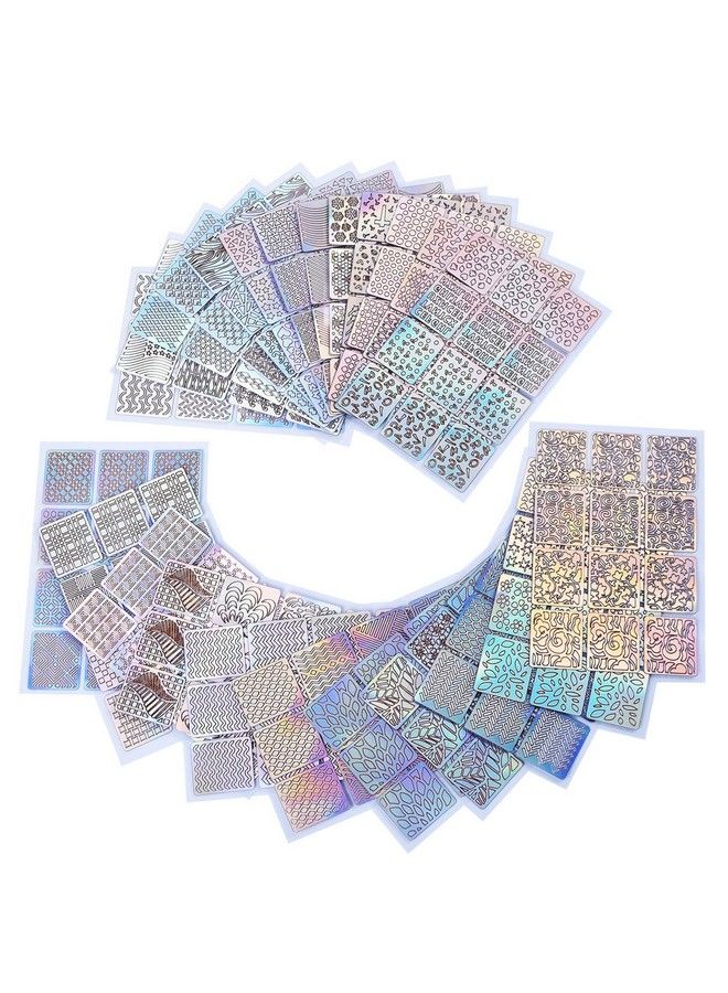 eBoot 288 Pieces 96 Designs Nail Vinyls Nail Stencil Sticker Sheets Set For Nail Art Design 24 Sheets  - Image 2