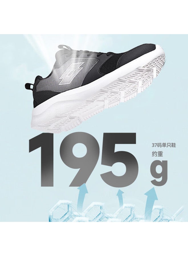 Lotto Women's Running Shoes, Shock Absorption And Rebound Sports Shoes, Breathable Versatile Casual Shoes 1096 Black/white Size 38 - Image 1