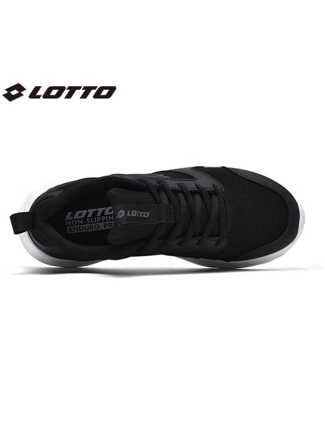 Lotto Women's Running Shoes, Shock Absorption And Rebound Sports Shoes, Breathable Versatile Casual Shoes 1096 Black/white Size 38 - Image 3