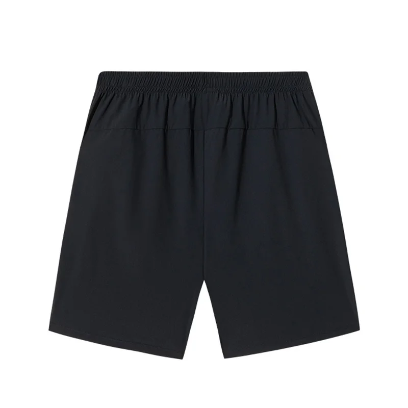 ANTA Regular Fit Workout Training Commute Knit Half Pants Black