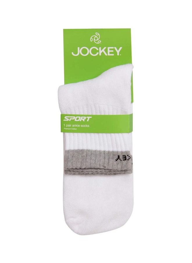 JOCKEY - Jockey 7036 Men Compact Cotton Terry Ankle Length Socks With Stay Fresh Treatment - Image 1