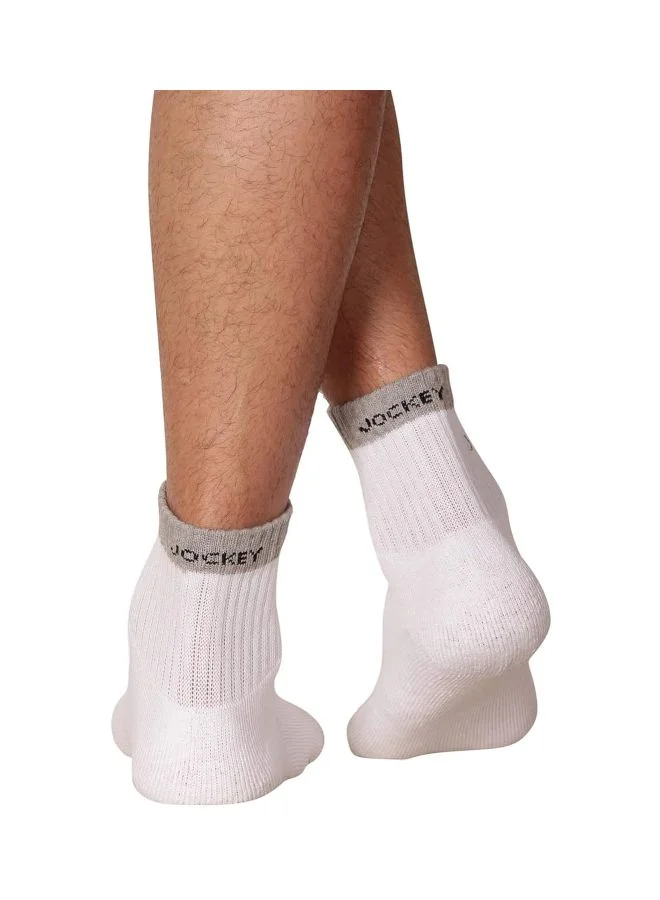 JOCKEY Jockey 7036 Men Compact Cotton Terry Ankle Length Socks With Stay Fresh Treatment
