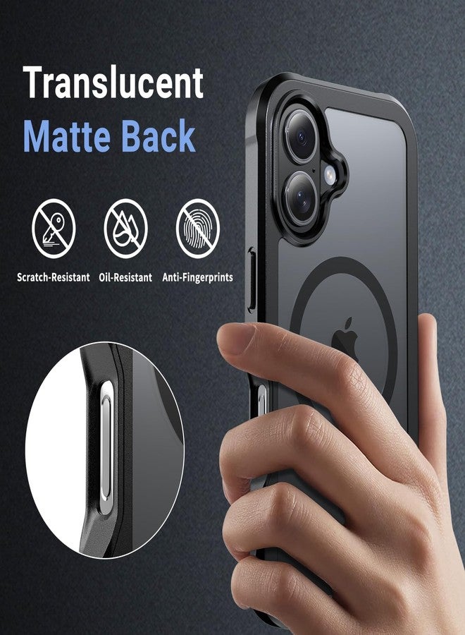 jaroco for iPhone 16 case, [Compatible with MagSafe][Military Grade Drop Protection][Heavy Duty Protection][Non-Slip][Shockproof] with 2-Layer Durable Bumper Phone Case 6.1''-Black - Image 5
