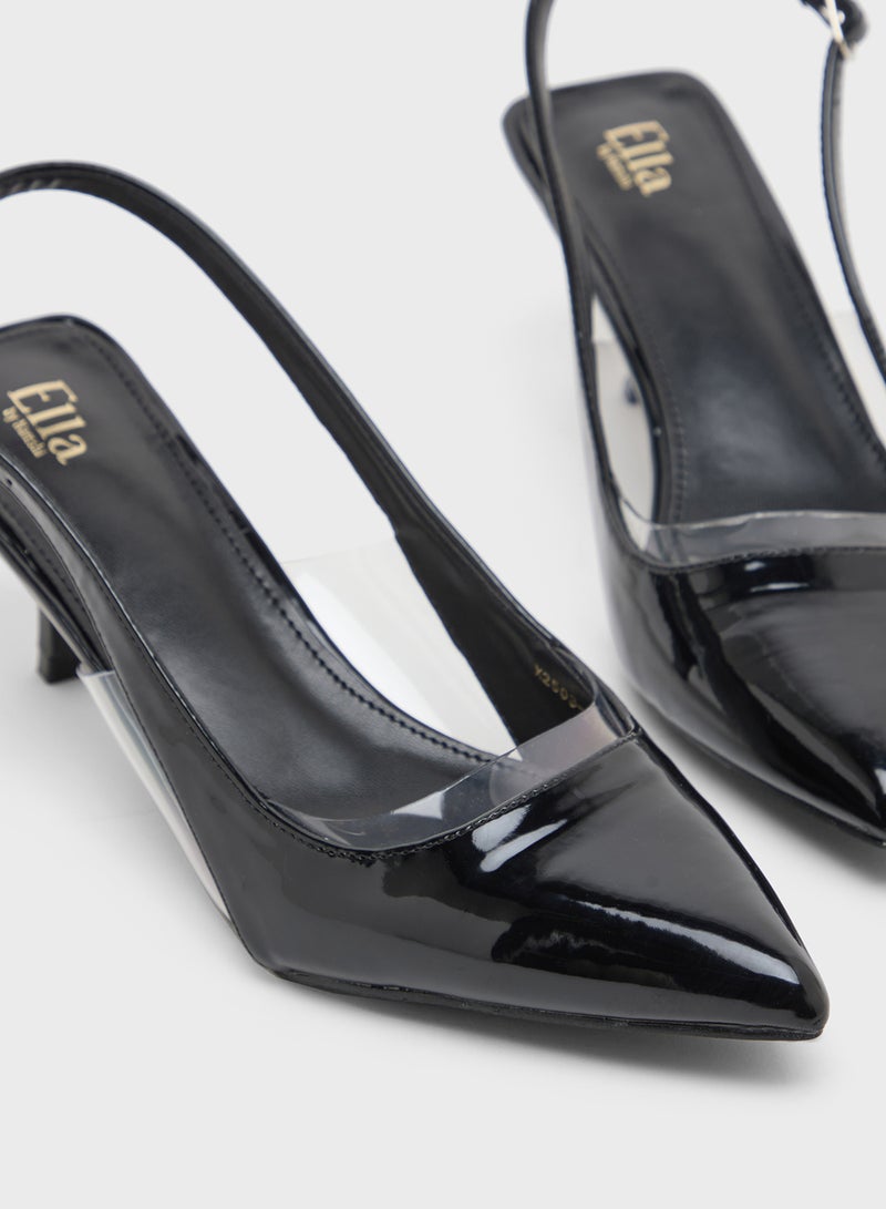 ELLA Sling Back Heeled Pump  - Image 4