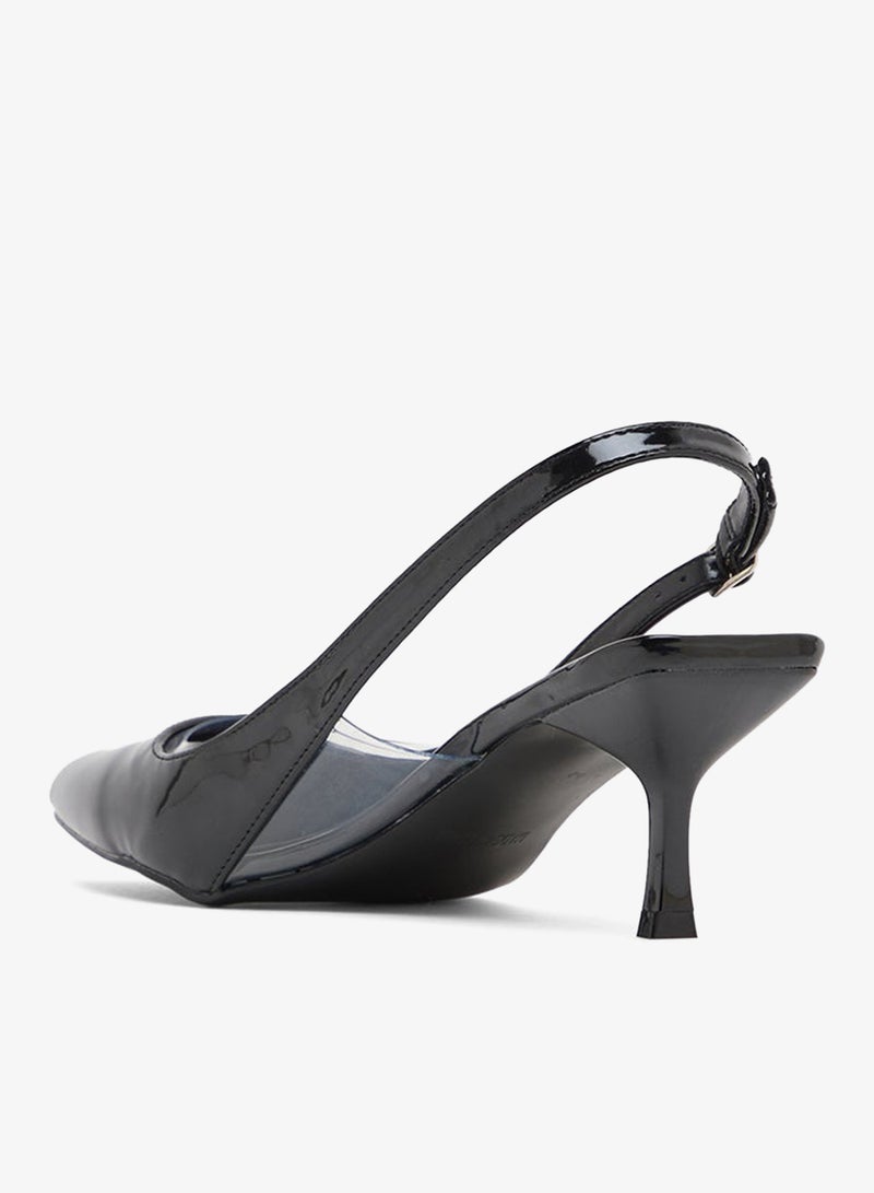 ايلا حذاء بكعب مدبب بحزام خلفي - Image 3