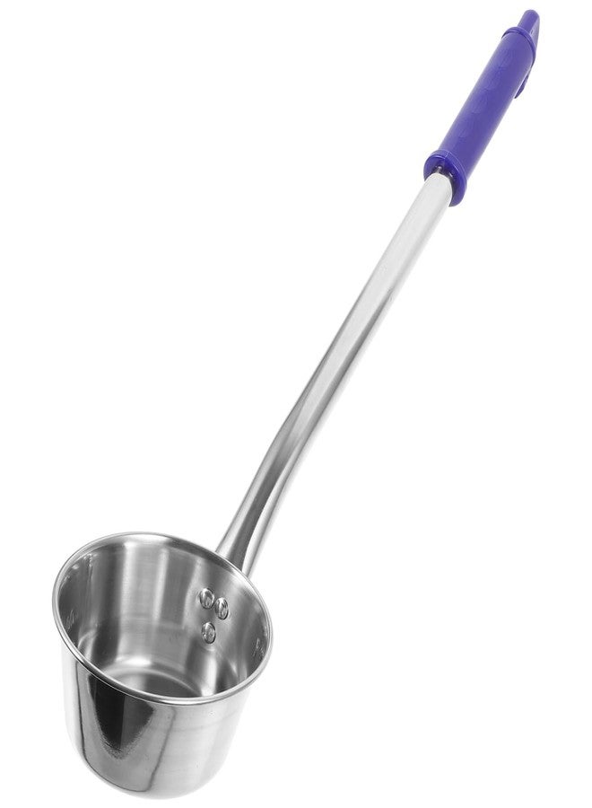 GRIRIW Stainless Steel Long Handle Water Ladle with Hook Deep Bowl Kitchen Spoon for Serving Soup Water Handle 18.7 Inch - Image 1