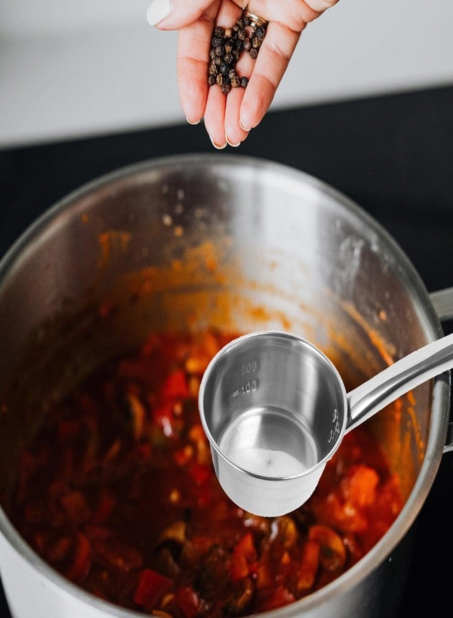 GRIRIW Stainless Steel Long Handle Water Ladle with Hook Deep Bowl Kitchen Spoon for Serving Soup Water Handle 18.7 Inch - Image 5