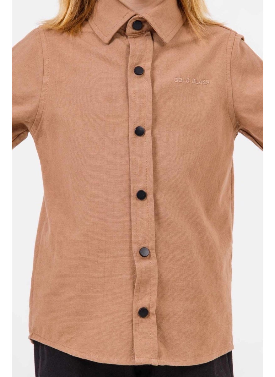 Gold Class Kidswear Foldable Long Sleeve Basic Boy Shirt  - Image 3