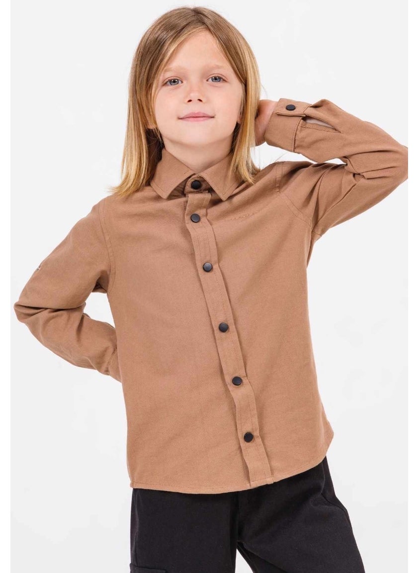 Gold Class Kidswear Foldable Long Sleeve Basic Boy Shirt  - Image 2