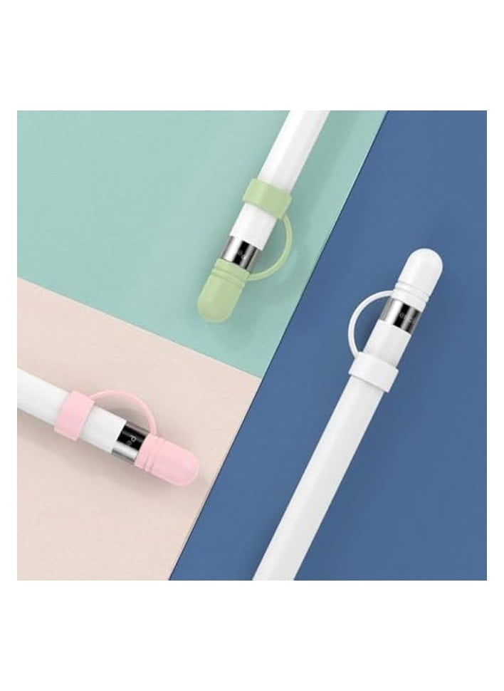 PROMASS Cap Holder for Apple Pencil, 3 PCS Cap Cover Replacement for Apple Pencil 1st Generation, Anti-Lost Strap Silicone Protective Cap Cover, Protective Accessories for Apple Pencil (Pink)  - Image 5