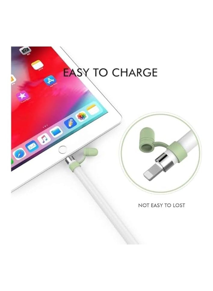 PROMASS Cap Holder for Apple Pencil, 3 PCS Cap Cover Replacement for Apple Pencil 1st Generation, Anti-Lost Strap Silicone Protective Cap Cover, Protective Accessories for Apple Pencil (Pink)  - Image 3