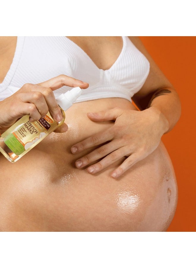 PALMER'S Palmer's Cocoa Butter Formula Massage Oil for Stretch Marks and Pregnancy Skincare, 3.4 Ounces  - Image 3