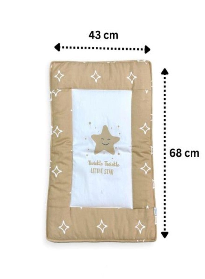 CARERIO Pure Cotton Baby Mats with Twinkle Star and Little Bunny Print-Multi-Colour - Image 2