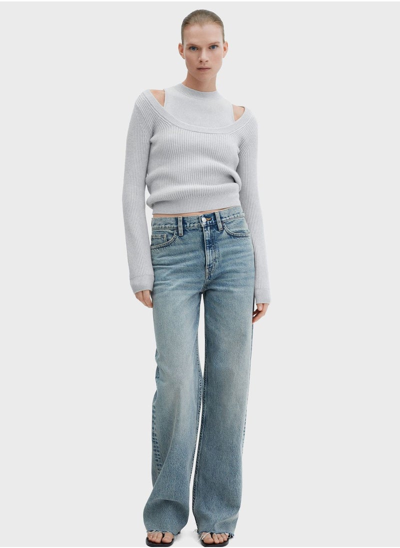 MANGO - Knitted Sweater - Image 1
