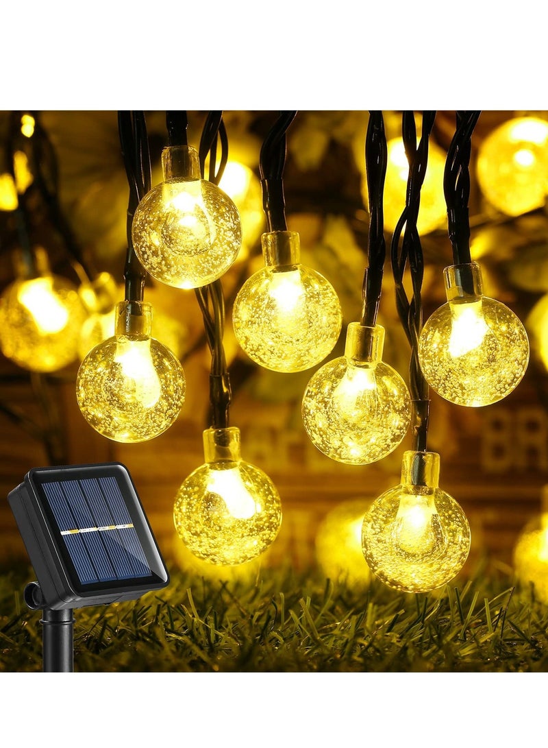 Cool Baby COOLBABY Upgraded Globe Solar String Lights 39Ft 60 LED 8 Modes Waterproof Bulb Solar Fairy Patio Lights for Patio Lawn Porch - Image 1