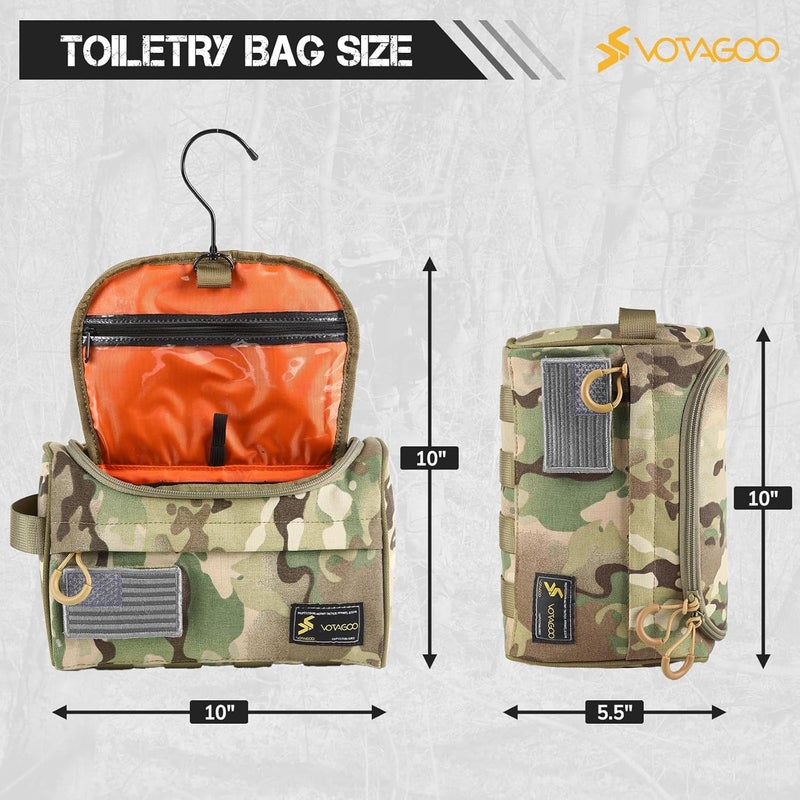 واتاغو حقيبة مستلزمات النظافة GEAR، مقاومة للماء، حقيبة عملية للرجال مزودة بخطاف - Image 2