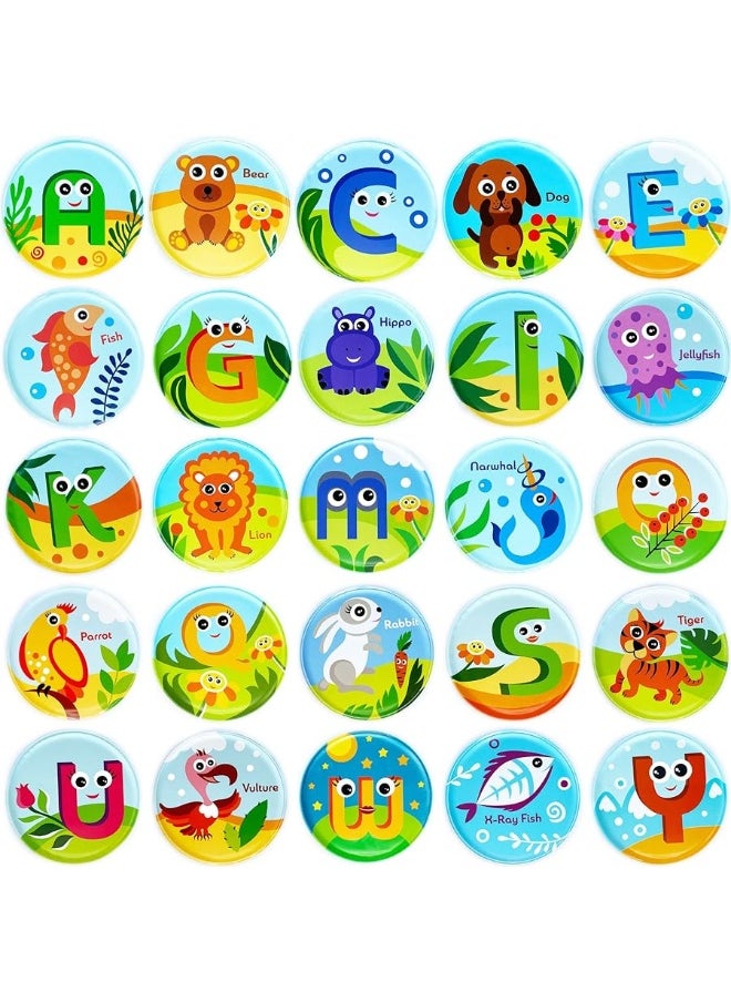 BabyBibi Floating Animals & Alphabet Flash Cards for Bathtub - Preschool Learning Toddler Flash Cards - Educational Bath Toys for 18 Months+ (Set of 26)  - Image 5