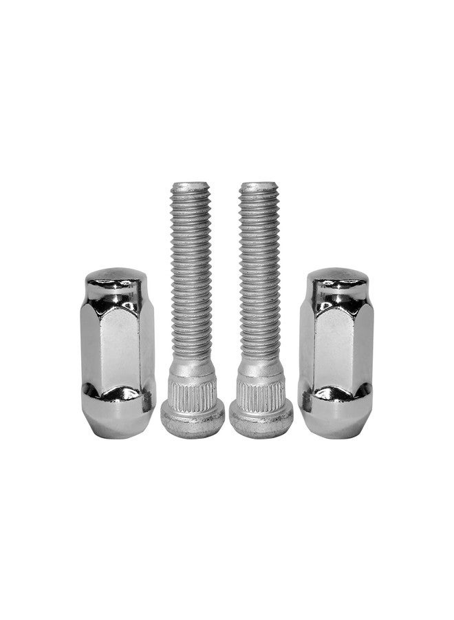 Mysttoo M12x1.50 Wheel Lug Stud Nut Set Compatible with 2007-2022 Dodge Grand Caravan Avenger Caliber Journey Jeep Compass Patriot Chrysler Town & Country 200 Sebring (4PCS) - Image 1