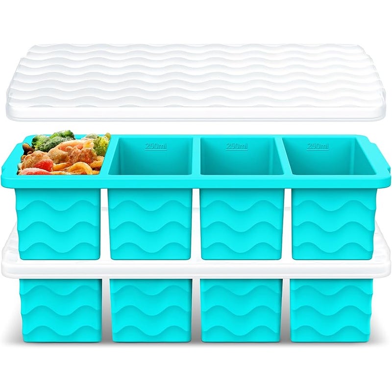 Doasuwish Silicone Freezer Tray for Soup Sauce Cube 2Pcs - Image 1
