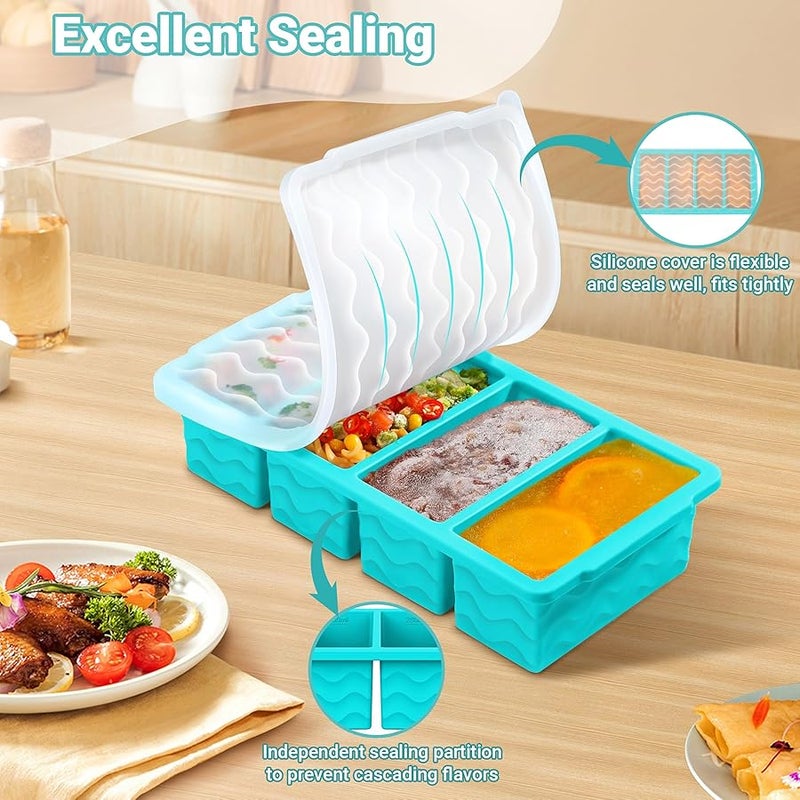 Doasuwish Silicone Freezer Tray for Soup Sauce Cube 2Pcs - Image 5