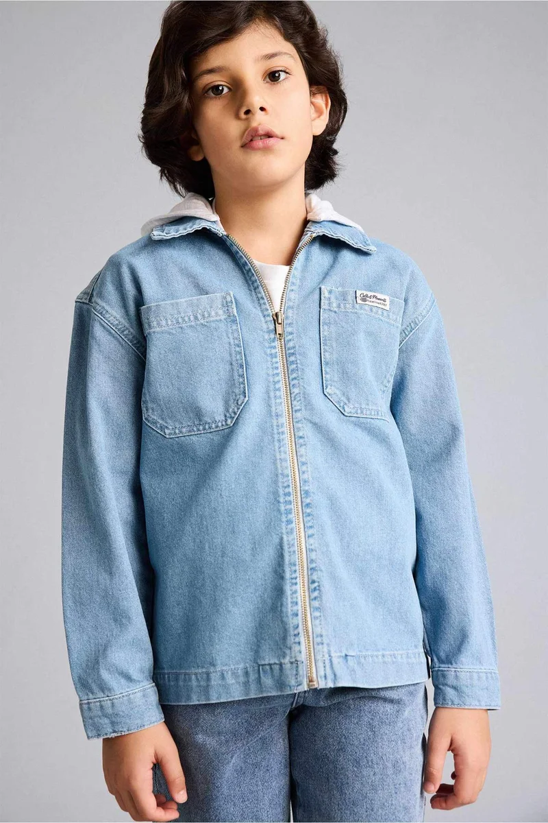 ديفاكتو Boy Removable Hooded Jacket