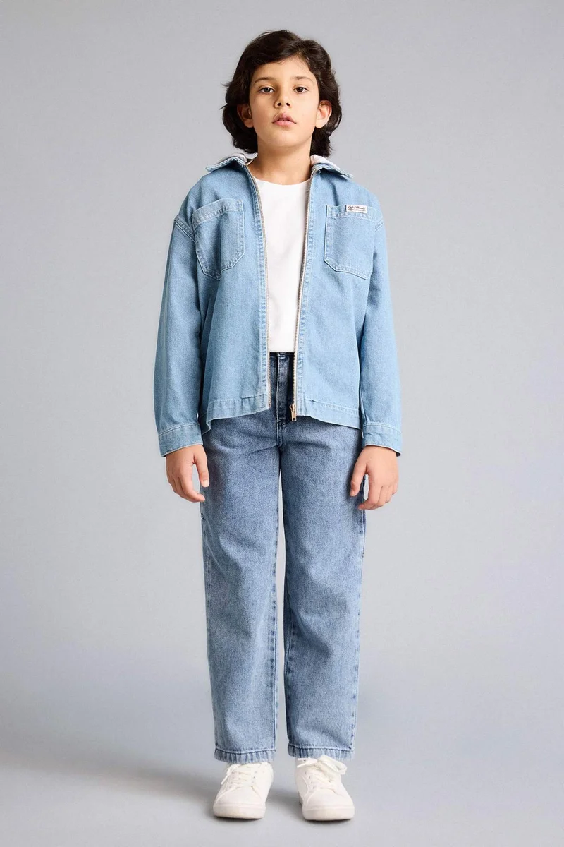 ديفاكتو Boy Removable Hooded Jacket