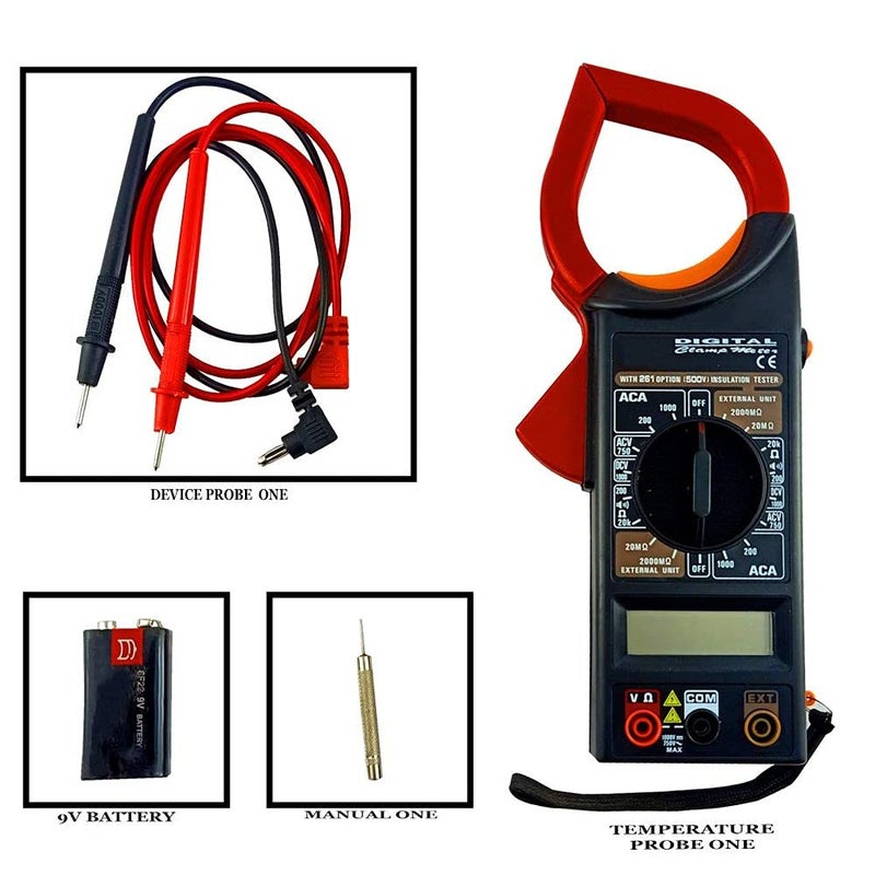 DIY Crafts DIY DIYC11596 Crafts DT266 Ac Dc Digital Clamp Multimeter Auto Ranging Amp Current Voltage Measurement Device Ammeter Tong Tester Industrial Scientific Dno 18 Pack of 2 Pcs DIY Crafts  - Image 2