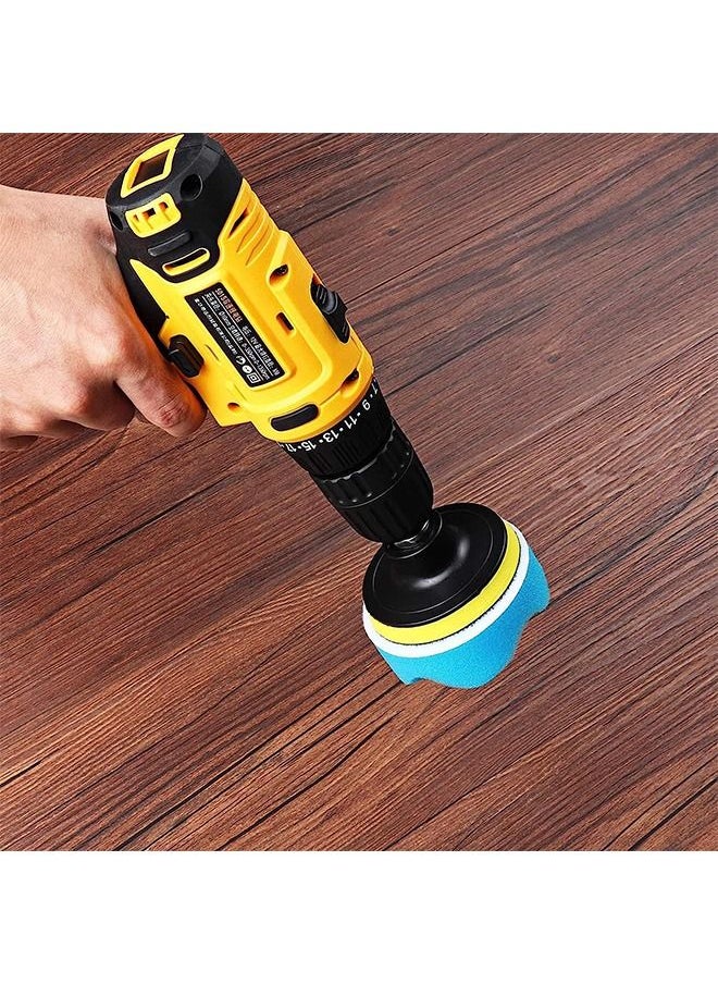 Generic Auto Polishing Pad Kit 3 Inch Buffing Pad 10 Pcs Polishing Pads Kit Car Buffer Polisher Kit Drill Buffing Kit with Drill Adapter for Car Polishing Waxing Sealing Glaz  - Image 5