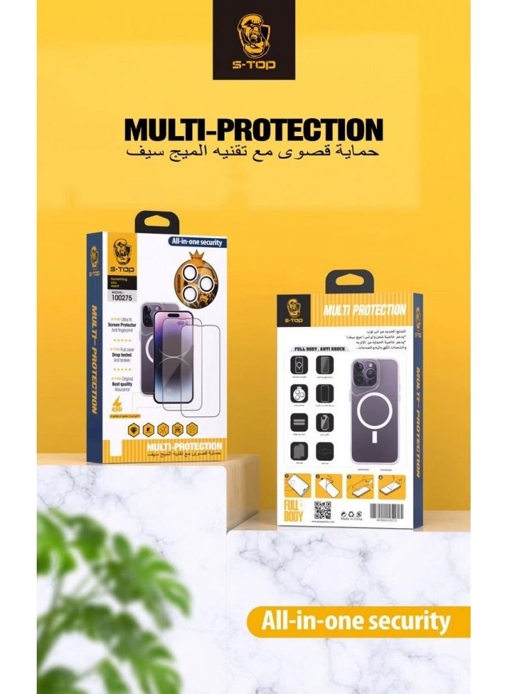 S-TOP The original integrated protection package from S-Top iPhone 15 Pro (10in1) - Image 2