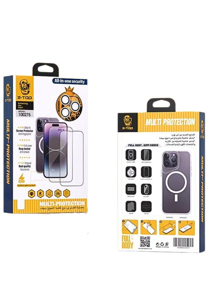 S-TOP The original integrated protection package from S-Top iPhone 15 Pro (10in1) - Image 4