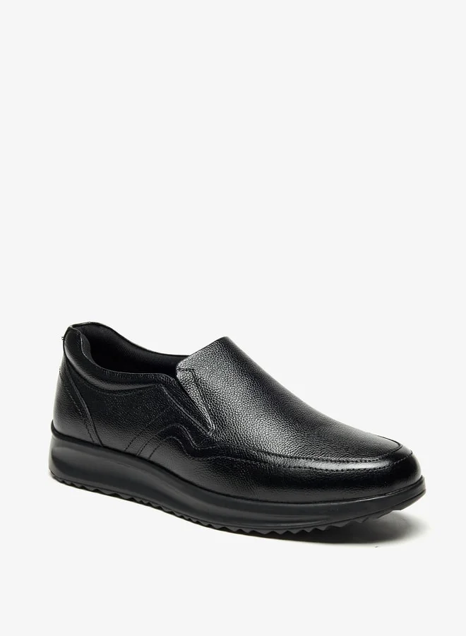 LBL by Shoexpress Men Textured Slip-On Loafers