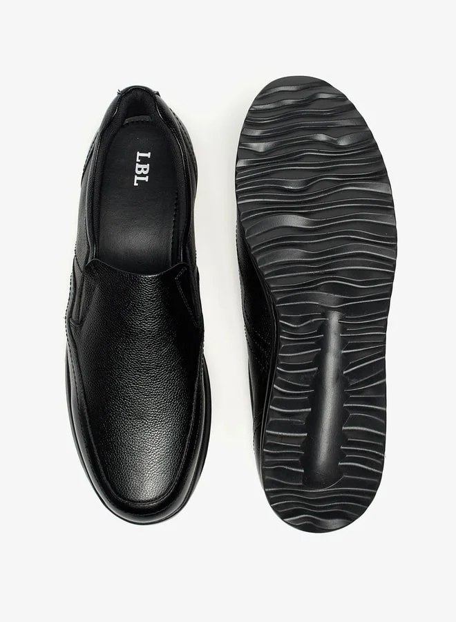 LBL by Shoexpress Men Textured Slip-On Loafers