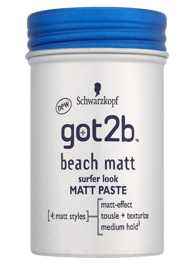 Got2b Schwarzkopf got2b Beach Matt Surfer Look Matt Paste 100ml (Pack of 2)
