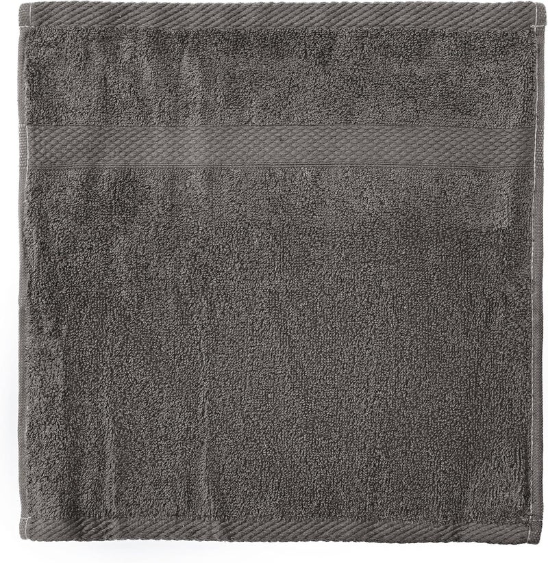 أريكا منشفة يد أريكيا سيينا باللون الفحمي 33 × 33 سم - مصنوعة من 100% قطن مصري جيزة 86، خيوط مزدوجة عالية الشد للنعومة والمتانة. - Image 3
