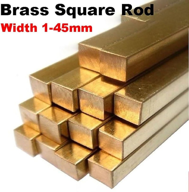 Solid Brass Square Bar Rod 9 5x9 5mm Size Length 500mm - Image 3