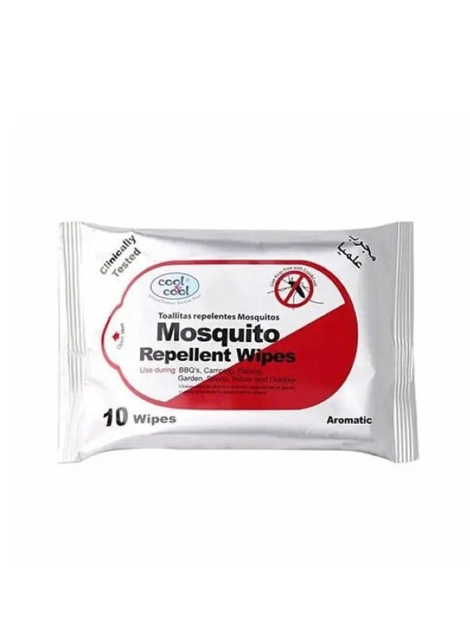 Cool & Cool Mosquito Repellent Wipes 10 Count  - Image 4