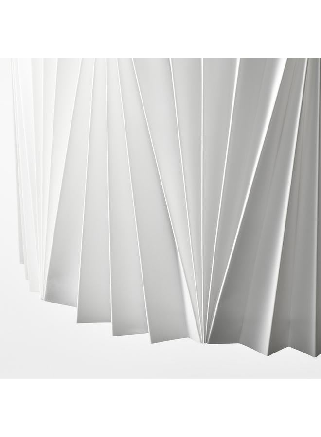 Zaboon Lamp Shade, Pleated White, 42 Cm - Image 5