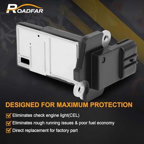 ROADFAR مستشعر تدفق الهواء ROADFAR MAF يناسب Acura ILX MDX RDX RL TL ZDX، و Honda Accord Civic Crosstour CR-Z Fit Insight Odyssey AFH70M-41B 37980RNAA01 37980RADL11 37980RC0M01 MAF0033 - Image 2