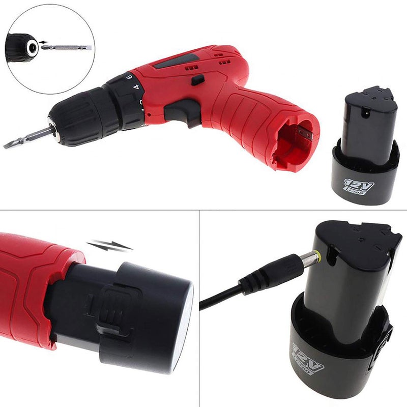 MLD cordless screwdriver drilling machine 10mm keyless chuck screw gun with reverse forward variable speed torque setting wireless 12v drill screw gun (10 mm/12v/1350Rpm/230v/Multicolor/Plastic) - Image 5