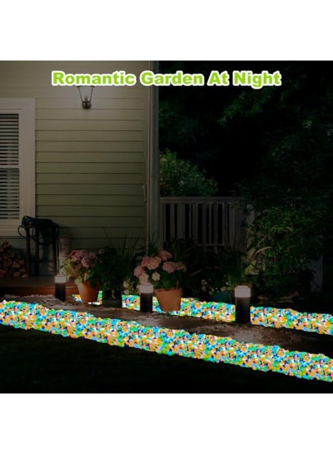 1000 قطعة من الحصى المتوهجة في الظلام، حصى متلألئ للحديقة الخارجية، حصى متوهج لأحواض الأسماك، صخور متألقة، حجارة متوهجة للحماية الخارجية، حجارة مضيئة للمتنزهات، أحواض السمك، الممرات، الممرات. - Image 5