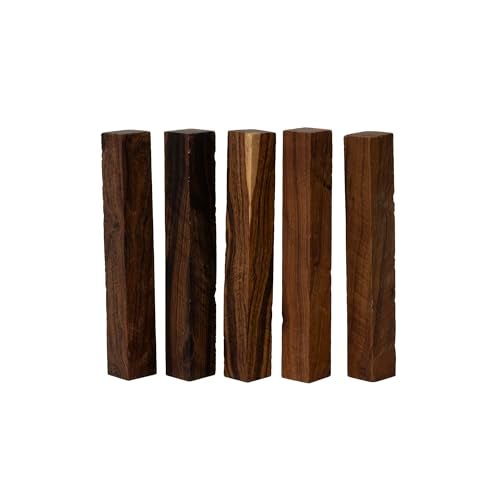 IECAP LLC Pack of 5 Ironwood Pen Blanks – Exotic Wood Blanks for Pen Turning and Woodturning – Pen Blank Turning Supplies DIY Crafts – Size 6 1/4 x 7/8 x 7/8 inches - Image 1