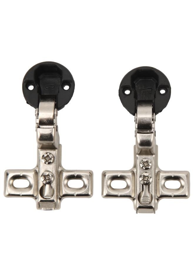 Thoraya 2pcs 26mm Hole Glass Hinge Mini Cabinet Hinge For Cabinet Glass Door  - Image 1