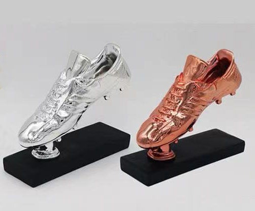 Generic Golden Boot Trophy Football Souvenir Customizable silver/copper boots