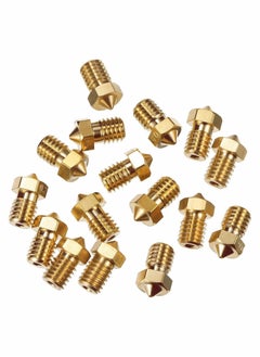 Y&D Printer Nozzle AE 25 PCS 3D, 0.2/0.4/0.6/0.8/1.0 mm Hardened Steel for ABS/PLA 3D Makerbot Creality CR-10 (Gold)  - Image 2
