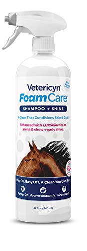 Vetericyn FoamCare Horse Shampoo - Equine Instant Foam Sprayable Shampoo with Aloe to Promote Healthy Skin and Coat, Paraben Free, Cleans, Moisturizes, and Conditions Horse's Coat. 32 fl. oz. - Image 4