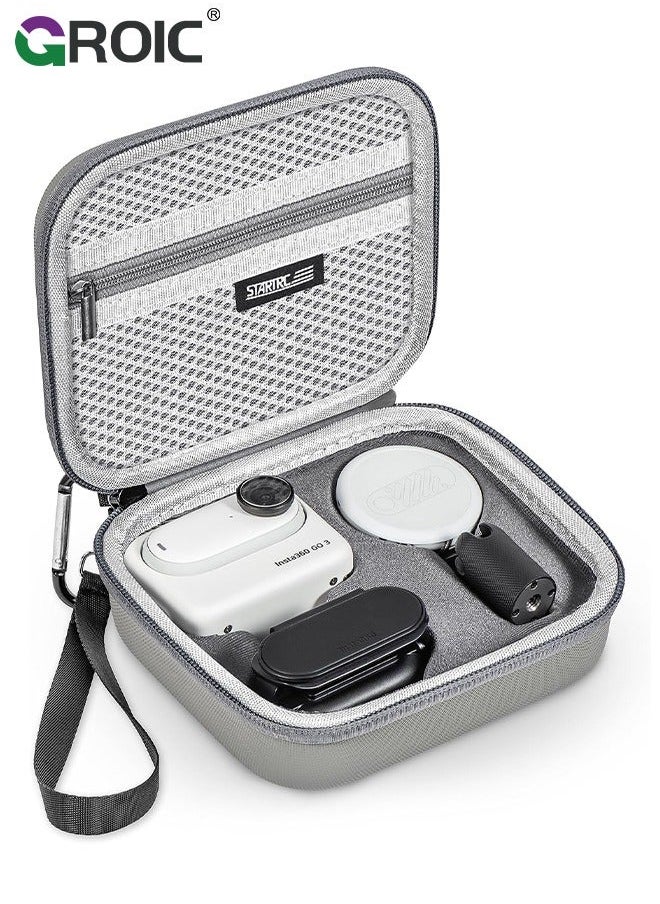 GROIC - Carrying Case for Insta360 GO 3 Action, Storage Bag Mini Protective Compatible Action Camera Accessories - Image 1