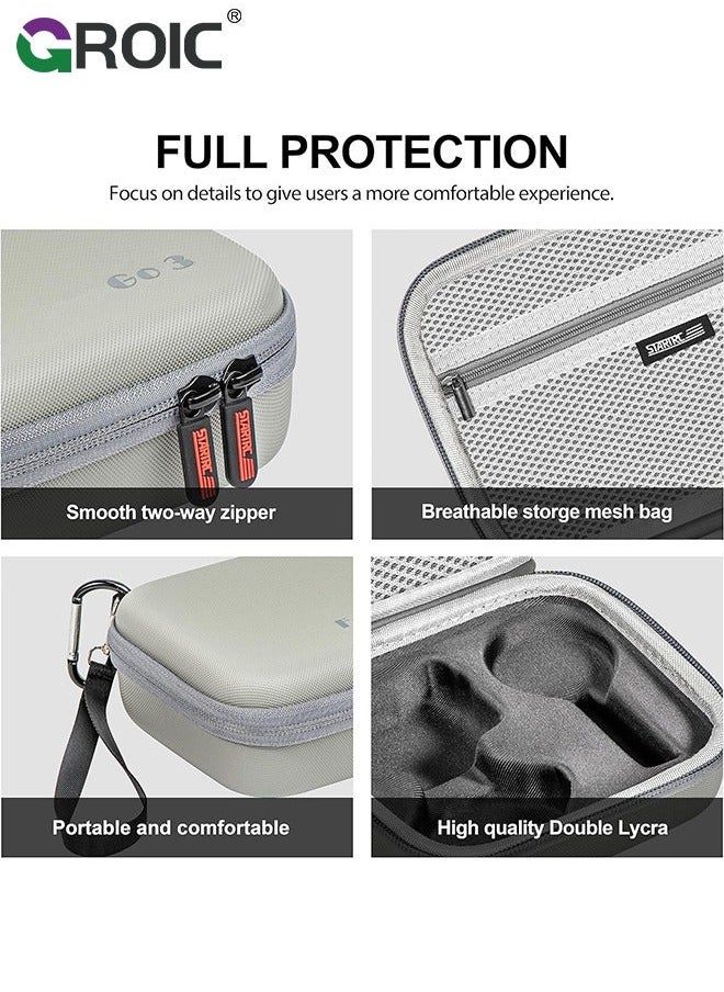 GROIC - Carrying Case for Insta360 GO 3 Action, Storage Bag Mini Protective Compatible Action Camera Accessories - Image 1