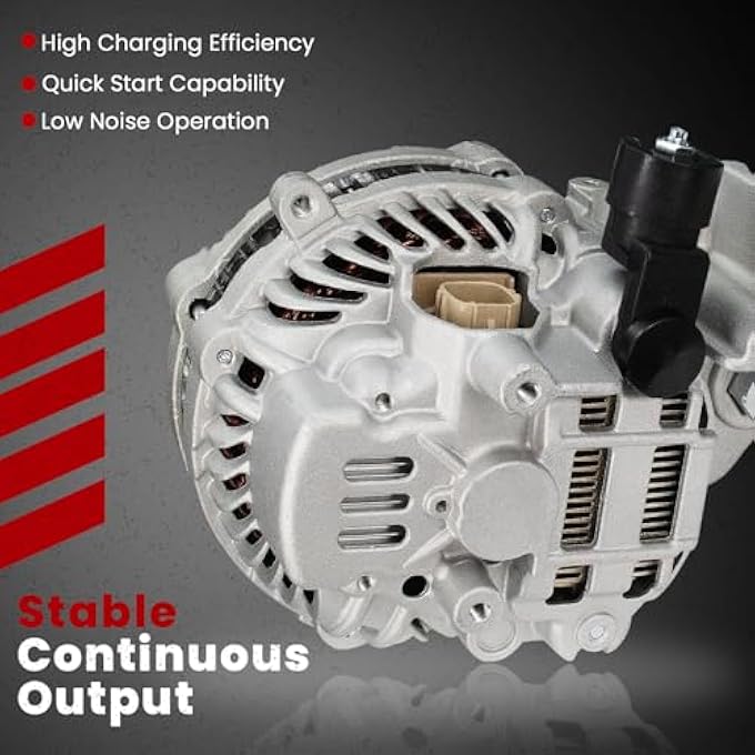 AOTPAT Alternator for:-Honda Civic LX 2006-2008 2009-2011, Civic EX 2006-2011, Civic GX 2006-2011, Civic DX 2006-2011, Civic EX-L LX-S 2009-2011, 1.8L L4, 12V 80Amp, OE# 31100-RNA-A01 11176N - Image 4
