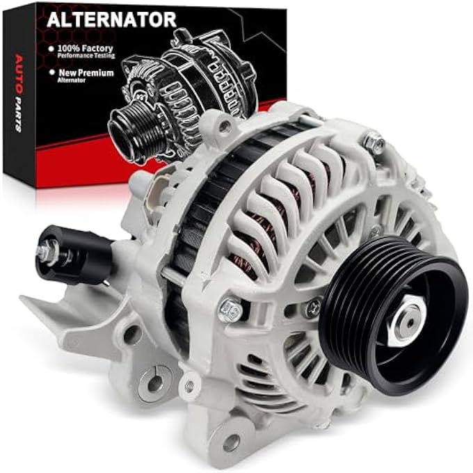 AOTPAT Alternator for:-Honda Civic LX 2006-2008 2009-2011, Civic EX 2006-2011, Civic GX 2006-2011, Civic DX 2006-2011, Civic EX-L LX-S 2009-2011, 1.8L L4, 12V 80Amp, OE# 31100-RNA-A01 11176N - Image 1