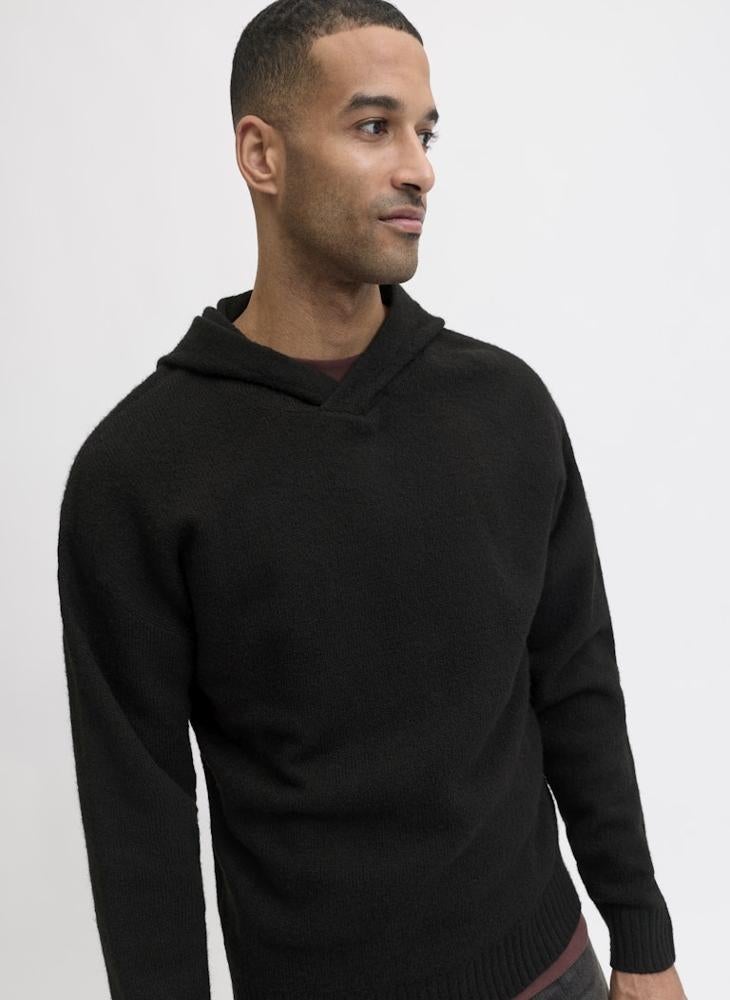 JACK & JONES Logo Regular Fit Knitted Pullover Hoodie - Image 3